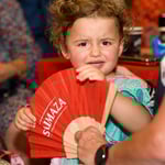 Visitantes de la feria de abril