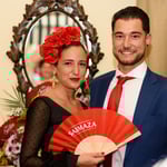 Visitantes de la feria de abril