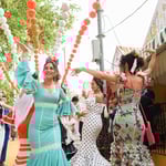 Visitantes de la feria de abril