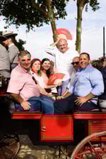 Visitantes de la feria de abril