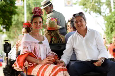 Visitantes de la feria de abril